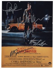 Taxi Driver Cast Signed