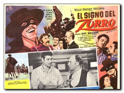 Sign of Zorro Guy Williams Disney Studios multi images reflect different conditions