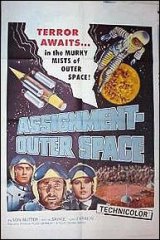 Assignment Outer Space Rik Van Nutter, Anchie Savage one sheet 1962