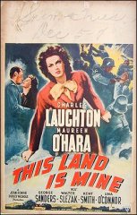 This Land is Mine Charles Laughton Maureen O'hara