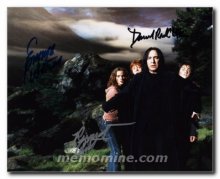 Harry Potter cast signed by three