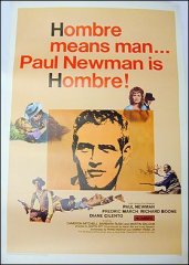 Hombre Paul Newman ORIGINAL LINEN BACKED 1SH