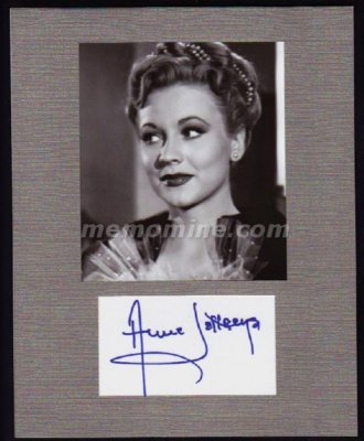 Jeffreys Anne Original Hand Signed 8x10 Display