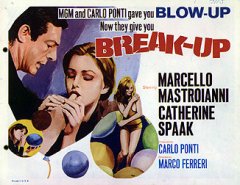 BREAK UP Marcello Mastroianni, Catherine Spaak. 8 card set