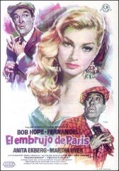 Paris Holiday Bob Hope Anita Ekbereg Martha Hyer