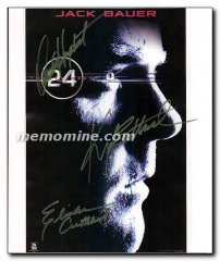 24 cast signed Kiefer Sutherland Dennis Haysbert Elisha Cuthbert