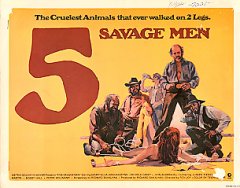 Five Savage Men 8 card set