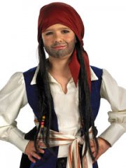 Bandana w/ Hair Child Disney Pirates of the Caribbean