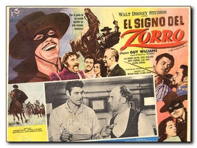 Sign of Zorro Guy Williams Disney Studios multi images reflect different conditions