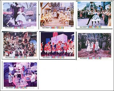 BABES IN TOYLAND Disney 1961 7 card set