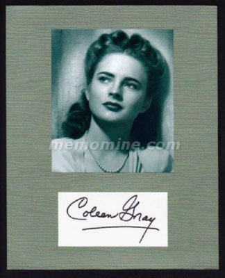 Gray Coleen Original Hand Signed 8x10 Display