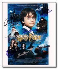 Harry Potter cast signed by three