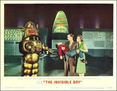 Invisible Boy Robbie the Robot Pictured Vg
