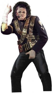 Michael Jackson Invincible Jacket w/ Badges - Black Deluxe Adult Costume PRE-SALE