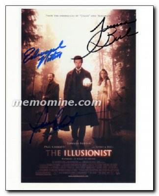 Illusionist Edward Norton Jessica Biel Paul Giamatti