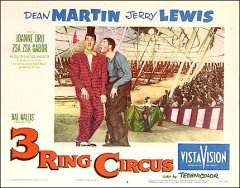 3 Ring Circus Dean Martin Jerry Jewis pictured Zsa Zsa Gabor Joanne Dru