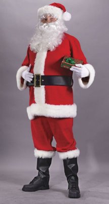 Santa Suit-Great Value Lg + Free Glasses