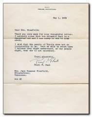 Buck Pearl S letter signed