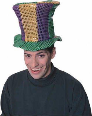 Mardi Gras Sequin Top Hat