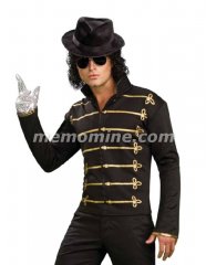 Michael Jackson BLACK MILITARY JACKET Adult Costume *IN STOCK*