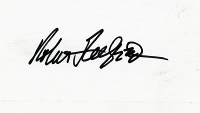 Redford Robert signed 3 x 5