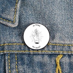 Wednesday ‘In Thing We Trust’ Enamel Pin
