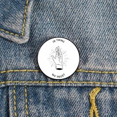 Wednesday ‘In Thing We Trust’ Enamel Pin