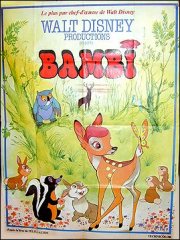 Bambi French Poster Disney approx 46 x 60