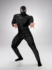Adult Deluxe Black Muscle Spider-Man