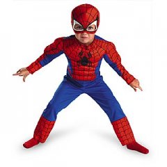 Spider-Man Child Toddler Muscle Costume TODD 3T- 4T