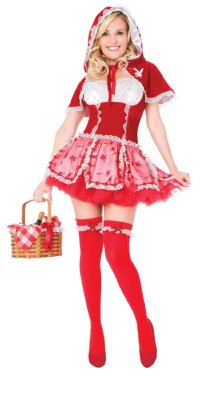 PLAYBOY Licensed Costume LITTLE RED VIXEN XS, S, M