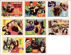 Gone with the Wind Clark Gable Vivian Leith Olivia DeHaviland Hattie MxDaniel R54 8 cards Set