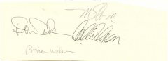 Beach Boys signed autograph page