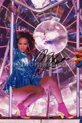 RIHANNA 12x8 Picture Original Autograph w/ COA