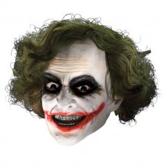 Dark Knight Joker Child Vinyl mask with Hair
