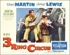 3 Ring Circus Dean Martin Jerry Jewis pictured Zsa Zsa Gabor Joanne Dru