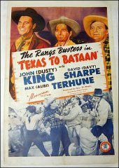 Texas to Bataan 1942 ORIGINAL LINEN BACKED 1SH