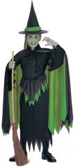 Wicked Witch Child Costume Wizard of Oz Sizes S, M, L