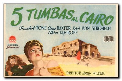 5 Graves to Cairo Franchot Tone Anne Baxter Erich Von Stroheim Wilder