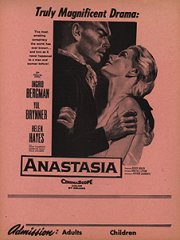 ANASTASIA Yul Brynner Ingrid Bergman Helen Hayes