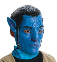 AVATAR Movie Jake Sully 3/4 Vinyl Child mask **IN STOCK**