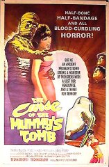 Curse of the Mummy's Tomb 1964 ORIGINAL LINEN BACKED 1SH