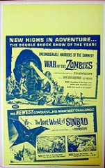 WAR OF THE ZOMBIES / LOST WORLD OF SINBAD Combo