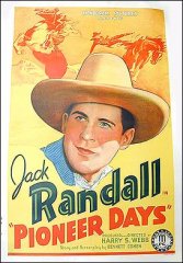 Pioneer Days Jack Randall Monogram Pictures 1940 ORIGINAL LINEN BACKED 1SH