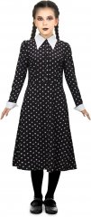 Wednesday Addams Cosplay Girls Dress, Black, S,M,L,XL