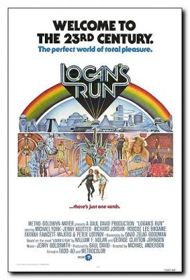 Logans Run 1976 ORIGINAL LINEN BACKED 1SH