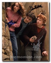 Harry Potter cast signed by three