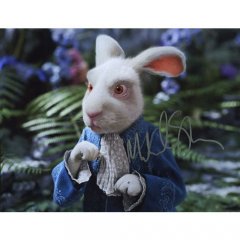 Alice in Wonderland Martin Sheen Rabbit Autograph Copy