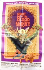 Night of the Blood Monster Christophr Lee Margaret Lee