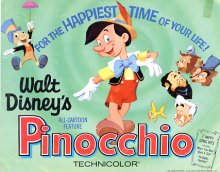 Pinocchio Walt Disney 1978 Title Card